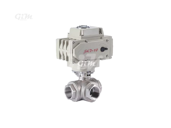 3-Way Electric Ball Valve Female Threaded, FNPT Ends